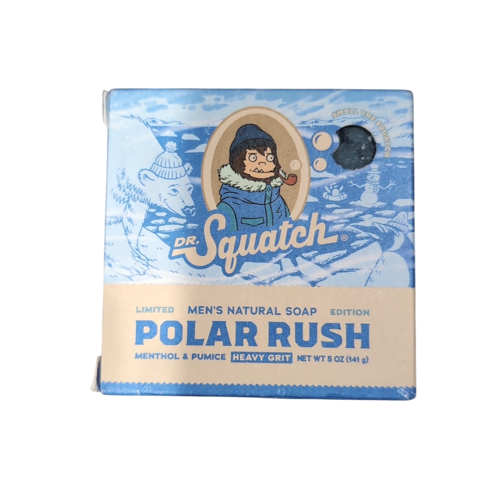 Dr. Squatch Ltd Ed. Bar Soap Polar Rush Heavy Grit 5oz.